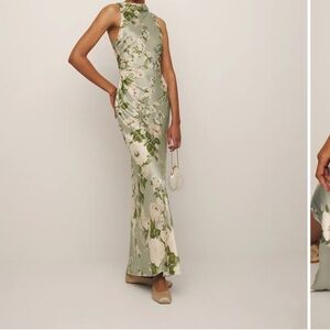 Reformation Anaiis Silk Dress